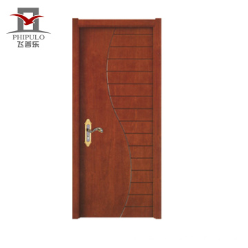 Porte intérieure en bois de fournisseur de la Chine, porte en bois intérieure de luxe moderne